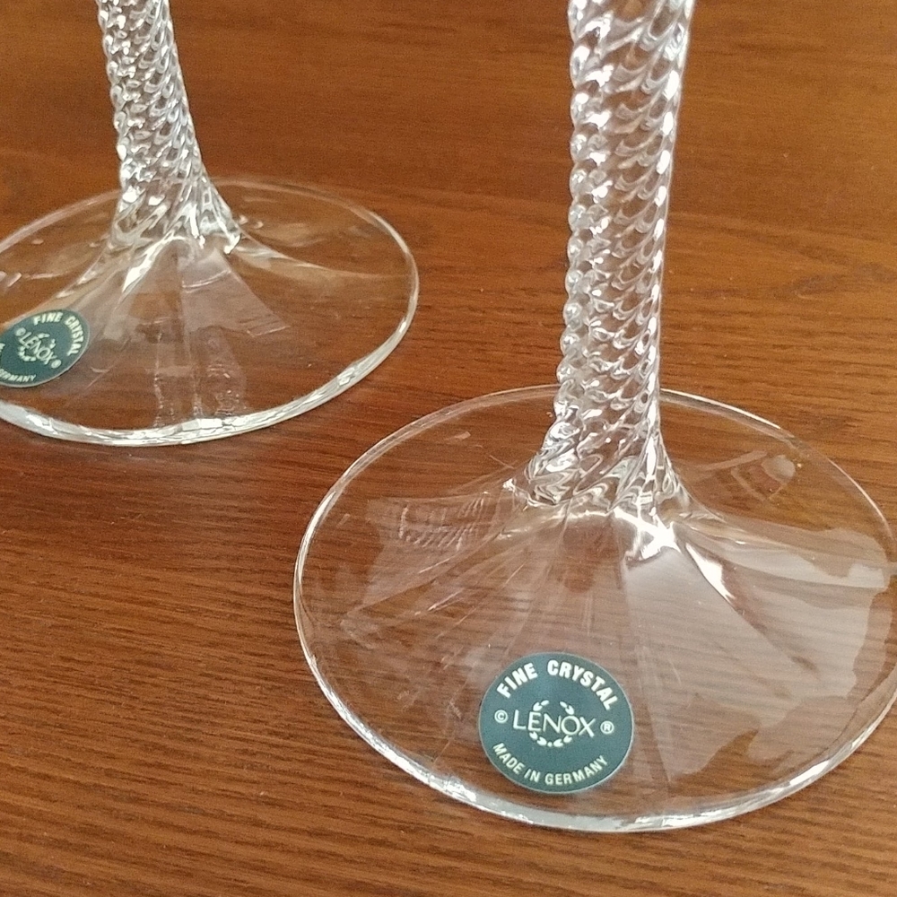 NWT.  Candlesticks Vintage Lenox Fine Crystal - Picture 6 of 6